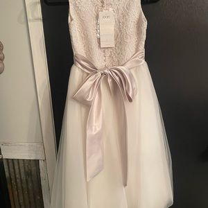 New Joan Calabrese ivory/oyster dress. Perfect for weddings, special occasions